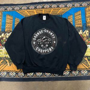 Orange County choppers biker crewneck sweater large harley west coast choppers
